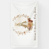 小さなパンプキンフロプソバニーが途中のバナー 横断幕 (縦)