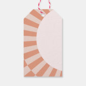 小さなパンプキン ボウ ピンクのベイビーシャワー 水彩 ギフトタグ (裏面)