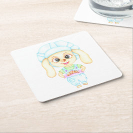 小さなパン屋さん スクエアペーパーコースター