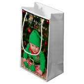 小さなパーソナライズされたクリスマス抱き枕 スモールペーパーバッグ (裏面アングル)