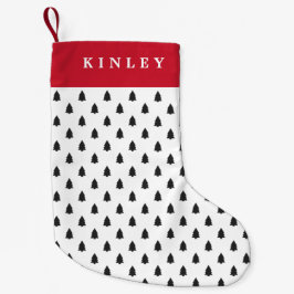 小さなパーソナライズされた木 スモールクリスマスストッキング