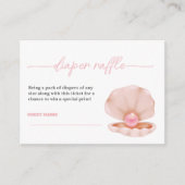 小さなパールがやってくる ピンクおむつくじ エンクロージャーカード (正面)