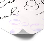 小さなパールカードギフト赤ちゃんシャワー ポスター (角)