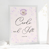 小さなパールカードギフト赤ちゃんシャワー ポスター