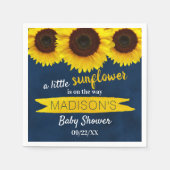 小さなヒマワリが途中だ!赤ちゃんシャワー スタンダードカクテルナプキン (正面)