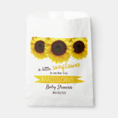 小さなヒマワリが途中だ！赤ちゃんシャワー フェイバーバッグ (正面)