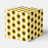 小さなヒマワリが途中だ!赤ちゃんシャワー フェイバーボックス (裏面サイド)