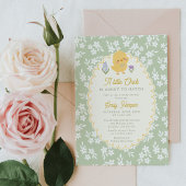 小さなヒヨコが孵化する ベビーシャワー 招待状