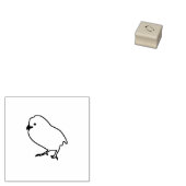 小さなヒヨコの輪郭の卵スタンプ ラバースタンプ (押印)