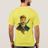 小さなヒーロー - 行動する力 Tシャツ (裏面)