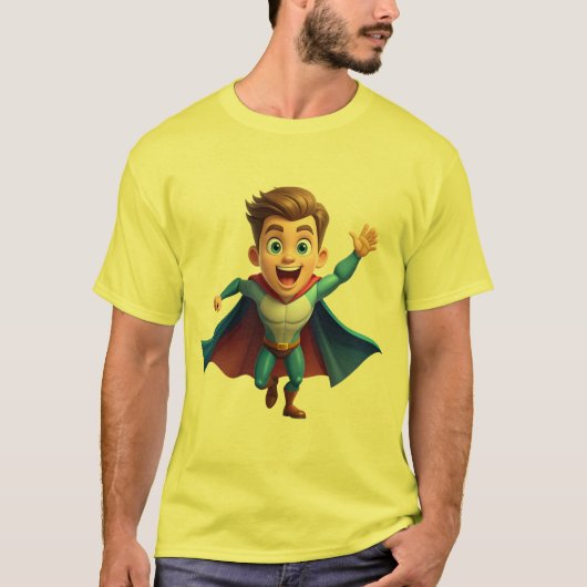 小さなヒーロー - 行動する力 Tシャツ (正面)