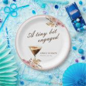 小さなビットエスプレッソマルティーニブライダルシャワー ペーパープレート (パーティー)