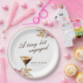 小さなビットエスプレッソマルティーニブライダルシャワー ペーパープレート (パーティー)