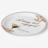 小さなビットエスプレッソマルティーニブライダルシャワー ペーパープレート (アングル)