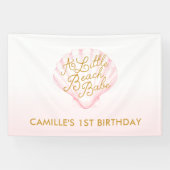 小さなビーチバベガール1st誕生日 横断幕 (横)