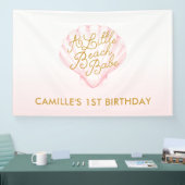 小さなビーチバベガール1st誕生日 横断幕 (トレードショー)