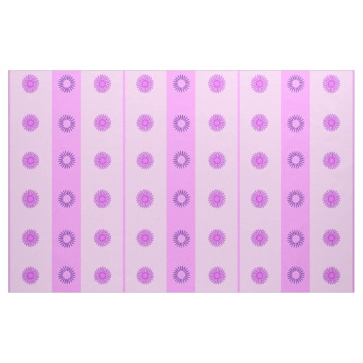 小さなピンクと紫の花模様 ファブリック (ヤード)