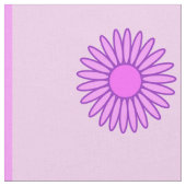 小さなピンクと紫の花模様 ファブリック (クローズアップ)