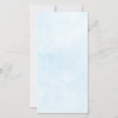 小さなピンクのカボチャの弓が途中にある サンキューカード (裏面)