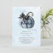 小さなピンクのカボチャ弓が途中にある3 招待状 (スタンド正面)