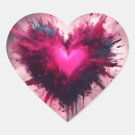 小さなピンクのハート ハートシール