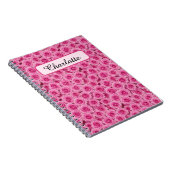 小さなピンクのバラパーソナライズされた ノートブック (右側)