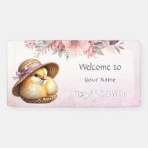 小さなピンクのリボン赤ちゃんシャワー