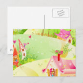 小さなピンクの家 ポストカード (正面/裏面)