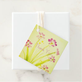 小さなピンクの梅の花 フェイバータグ