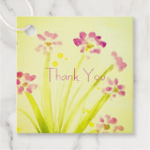 小さなピンクの梅の花 フェイバータグ (正面)