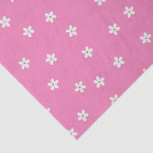 小さなピンクの白い緑の花 薄葉紙 (詳細)