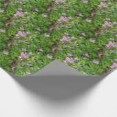 小さなピンクの繊細な野生の花 ラッピングペーパー (角)