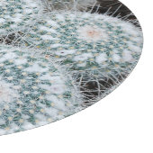 小さなピンクの花サボテンの植物 カッティングボード (角)