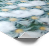 小さなピンクの花サボテンの植物 ポスター (角)