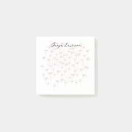 小さなピンクの花ポストイット®ノートテンプレート ポストイット