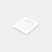 小さなピンクの花ポストイット®ノートテンプレート ポストイット (アングル)