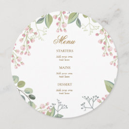 小さなピンクの花 メニュー