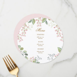 小さなピンクの花 メニュー