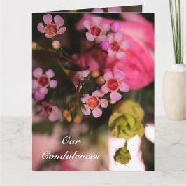 小さなピンクの開花 カード