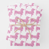 小さなピンク色のハート ラッピングペーパーシート (インサイチュ)