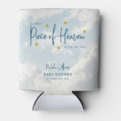 小さなピースの天国スカイブルーベビーシャワー 缶クーラー (正面)