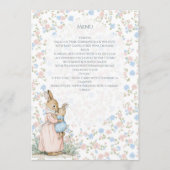 小さなピーター・ラビットとママ メニュー (正面)