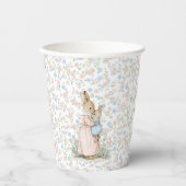 小さなピーター・ラビットとママ 紙コップ (正面)