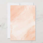 小さなピーチちゃんがやってくる!ベイビーシャワー 招待状 (裏面)