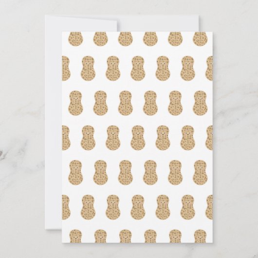 小さなピーナッツかわいいお洒落赤んユニセックス坊シャワー 招待状 (裏面)