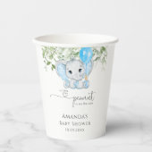 小さなピーナッツが赤ちゃんシャワーの途中にある 紙コップ (正面)