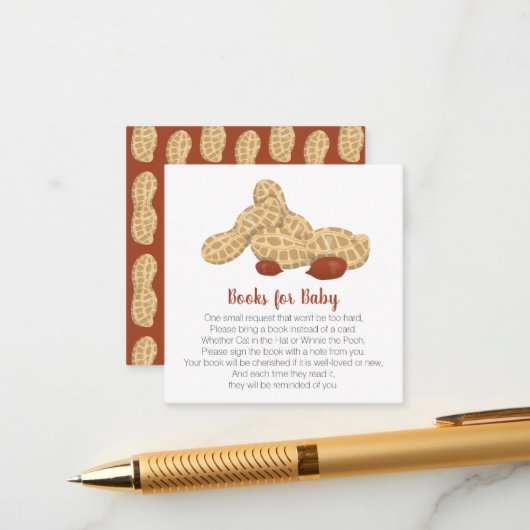 小さなピーナッツの本ベビー エンクロージャーカード (正面/裏面インサイチュ)