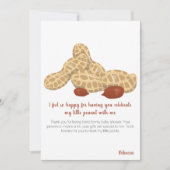 小さなピーナッツの赤ちゃんシャワー サンキューカード (正面)