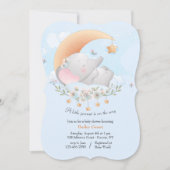 小さなピーナッツの赤ちゃんシャワー 招待状 (正面)