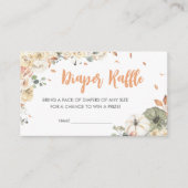 小さなピーナッツエレファントベビージャーおむつラッフル エンクロージャーカード (正面)